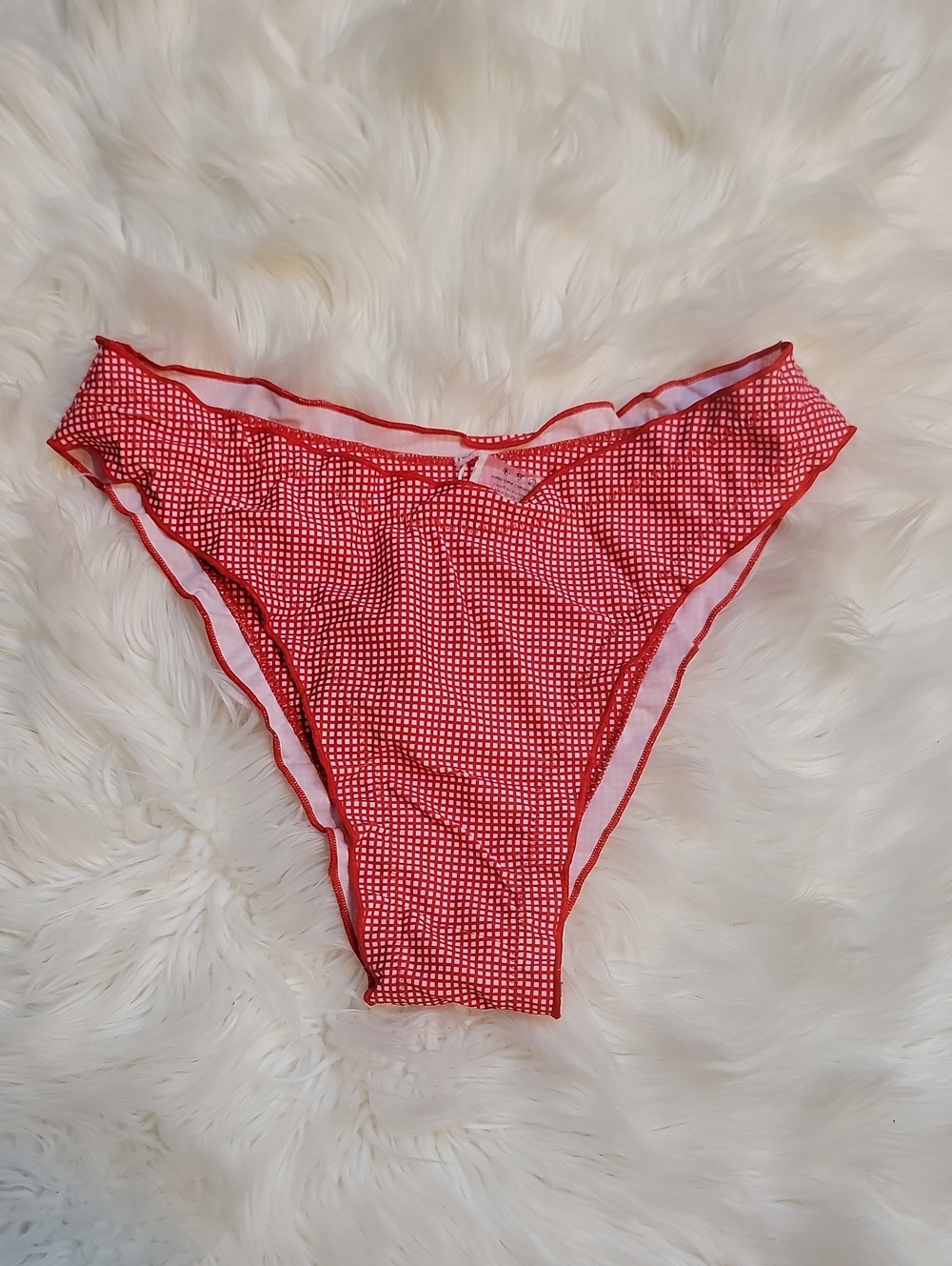 Red Gingham Two-Piece Swim Set - Picture 5 of 10